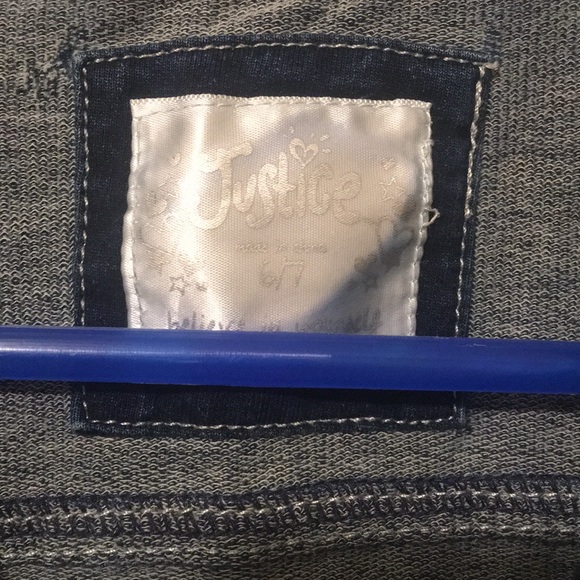 Justice Bedazzled Stretchy Jean like Jacket - Picture 2 of 6